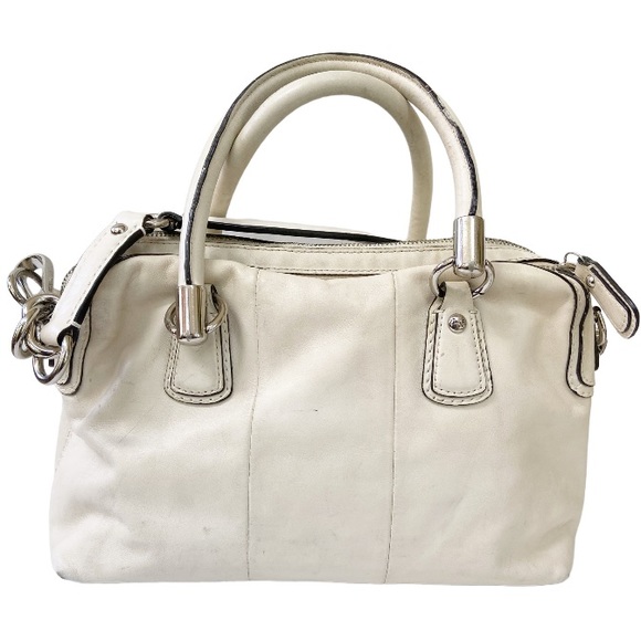 Coach Kristin Leather Satchel in Chalk (Ivory) D1093-14782 - Picture 3 of 15